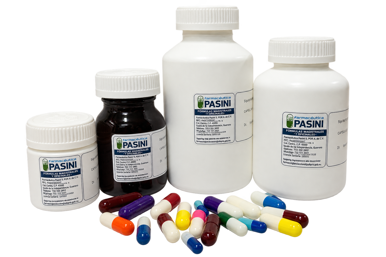 Medicamentos preparados e identificados en Pasini